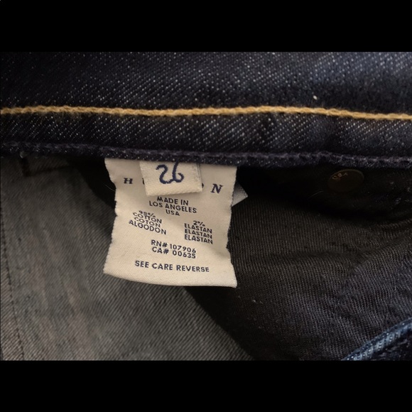 HUDSON Bootcut  Jeans Dark Wash Blue Size 26 - Picture 10 of 12